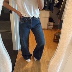 Anine Bing Blue Flare & Wide Leg Jeans